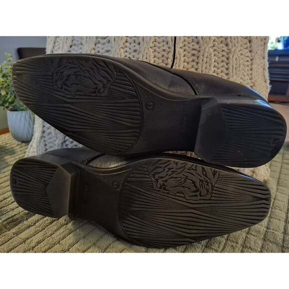 Men's Bata Oxfords, Size 44, Black Leather Lace Dress Shoes - Picture 5 of 6